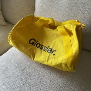 Glossier Yellow Duffel Bag